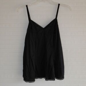 Vanity Fair Black 90s Vintage Chemise